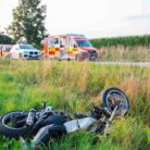 Schwerer Verkehrsunfall mit Motorrad